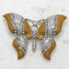 Hurtownie Kryształ Rhinestone Enameling Butterfly Broszki Piny Moda Broszka Biżuteria Prezent C942