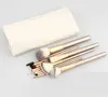 Makeup Brushes Persian Creamy White Brush Set Champagne Wooden Handle Beauty Kit Tool