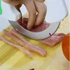 Rund hjul kök rullande kniv kök knivar med rostfritt stål blad vegetabiliska kött skärverktyg kaka pizza cutter
