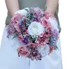 Искусственные свадьбы свадебные букеты ручной работы Популярные Pinterest Silk Flowers Country Свадебные материалы Невеста Холдинг Брошь Обручальный пляж