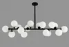 Nordeuropa LED modo ljuskronor belysning DNA taklampor 16/18 Globes glas lampskärm ljuskrona LED belysningsarmatur