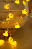 Mini Yellow Duck LED String Light Glow Indoor Outdoor Xmas Wedding Party Battery Operated LEDS Fairy Lights Warm White D2.5