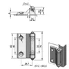 Hardware furniture door hinge Electric switch Cabinet Enclosure Communication Equipment fitting power case Mechanical Industry hardware par