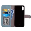 Custodia a portafoglio rotante in pelle PU con custodia per slot per schede Custodia per iPhone Xs Max XR 8 7 6S Samsung S7 S8 S9 S10e Plus Nota 9