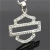 5pcs lot Biker Style Crystal Unisex Pendant 316L Stainless Steel Jewelry Popular Selling Motorcycles Pendant244J