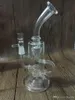 Bong Rurka wodna platforma olejna DAB RECYCLER GLASS Dyfuzor Percolator palenia rura szklana bongs z kopułą szklaną paznokcie