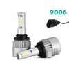 9006 (HB4) COB puces phares LED Kits ampoules de voiture faisceau unique 8000LM/paire 6500K Auto lampe frontale LED série S2 antibrouillards