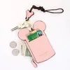 Multifunctionele schattige oorbrief Happy Dream Coin Purse Kids Girl Baby Bag Credit Card Holder Purse Lanyard voor foto's