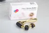 3 in 1 derma roller 180 600 1200 needles stainless microneedle therapy dermaroller replacement needle head