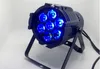 10 peças LED UV RGBWA UV 7 * 18W DMX LED Par 64 Can Fase 6in1 LED PAR LUZ