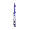 Piccolo Half-Size Flute Geplated C Sleutel Cupronickel met Cork Vet Schoonmakende Doek Schroevendraaier Gewatteerde Box Blauw