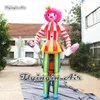 Walking Inflatable Lollipop Girl Puppet Suits 3.5m Blow Up Christmas Candy Girl Costume With Sweet Smile For Parade Show