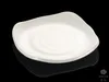 A5 Melamine Gerechten Imitatie Porselein Servies Vierkant Warped Rand Dish Chain Restaurant Melamine Servies Dinerplaat