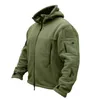 Giacca softshell tattica in pile da uomo Sport termico da esterno Escursionismo Cappotto polare con cappuccio Capispalla Abbigliamento militare Panno da esterno