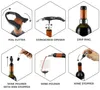 5 estilos Eligieron el juego de abridor de botellas de vino de lujo Sacacorchos Accesorios Kits Tapón de vino Anillo de goteo Cortador de lámina Vertedor ovelty Regalo en forma de botella