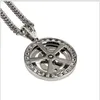 JINSE Hommes Femmes Us Dollar Argent Pendentif Collier Or Argent Plaqué Américain Hip Hop Rappeur 80 cm Cubain Lien Chaîne Bijoux