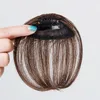 Top Fashion Limited Flecillo Human Hair Class Bangs Aplique de Cabelo Humango Air Bangs Mini Fake Invisible Natural LifeSelefrowing Morze