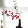 4pcs/lot simulation plum blossom flower artificial cherry flower home wedding decoration fake wreath flower