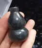 3-5cm natural obsidian crystal calabash black carved buddhist text calabash rainbow obsidian quartz calabash fengshui healing 1pcs