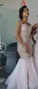 Allık Pembe Uzun Gelinlik Modelleri 3 Stiller Kapalı Yüksek Boyun Kapalı Omuz Parti Gowns Geri Fermuar Kat-Uzunluk Özel Made Gowns Omuz