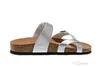 Nieuwe kleur beroemde merk Arizona heren platte sandalen casual schoenen mannelijke gesp beach zomer hoge kwaliteit lederen slippers vrouwen schoenen