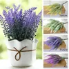 1 Stück romantische Provence-Dekoration, Lavendel-Blume, Seide, künstliche Blumen, Korn, dekorative Simulationsblume, 4 Farben, P10