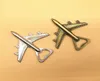 50pcs/lot Airplane Bottle Opener Antique Plane Shape Beer Opener Wedding Gift Party Favors Kitchen Airplane Openers