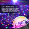 9 Färg Disco Ball Party Light LED DJ Light Bluetooth Speaker Strobe Rotating Projector Ljud aktiverad med fjärr och Udisk