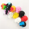 3ml skull containers assorted color silicone container for Dabs Round Shape Silicone Containers wax Silicone Jars Dab containers