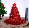 HOT Christmas tree hat Christmas straw hat party prop hat Christmas Hats Children ADdult non-woven fabric +PVC