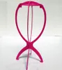 I più nuovi supporti per parrucche pieghevoli stabili cappelli in plastica per cappelli display durevoli supporti per parrucche accessori per capelli nero rosa colore8470691