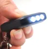 Mini Portable HS Solar Power Black Environmental Protection 3Led Light Lamp OU Keychain Torch zaklampcadeau7964978