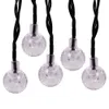 LED Strings 16 4ft 30 LED Crystal Globe Ball Solar Light Outdoor String Light