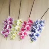 Шелковые орхидеи 10pcs 100 см/39,37 "поддельная одиночная стебель Vanda phalaenopsis oncidium orchid для свадебного дома искусственные декоративные цветы