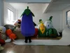 Costumes de mascotte d'aubergine thème animé légumes fruits Cospaly personnage de mascotte de dessin animé Costume de fête de carnaval d'halloween