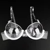 Kvinnor Sexig Push Up Lingerie Bras Underwear TPU PVC Transparent Clear Bh Ultra Thin Straps Invisible Bras2213