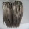 Micro Loop Anello collega estensioni dei capelli umani 1G / s 200G argento grigio remy capelli micro micro perline pezzi capelli