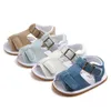 1 Pairs Kids Baby Girls Boys Summer Kawaii Solid First Walkers Newborn PU Baby Toddlers Shoes Children