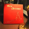 Stereoskopische 3D-Weihnachtsbaum-Grußkarte, Wunschkarten für Freunde, Verwandte, bester Wunsch, heißer Verkauf, Drop Shipping