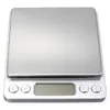 2000g01g Digital Scale Kitchen Cooking Measure Tools Stainless Steel Electronic Weight LCD Electronic Bench Jewelry Scale7591596