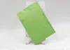 Goud / groen / zwart / wit kleur metallic mylar bags platte bodem zwart aluminium folie kleine plastic rits zakken 100pcs / lot