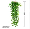 인공 녹색 잎 아이비 벽 장식 방 장식 가짜 식물 웨딩 장식 포도 나무 야외 실내 식물 정원 10