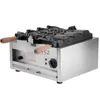 Maszyna lodów bezpłatna wysyłka komercyjna 110V 220V Elektryczne duże 3 -częściowe lody Taiyaki Fish Wafel Machine Baker Iron