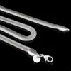Gratis Verzending16--24Inch Verzilverd Ketting 10 stks 6mm Snake Collier 925 Gestempeld voor Dames Mode-sieraden
