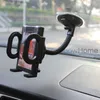 Araç Cam 360 Dönen Klip Dağı Tutucu Cep Telefonu iPhone 7 Artı Samsung S9 GPS Vantuz Parantez Perakende Kutusu