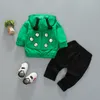 Baby Boy Ubrania jesienne z kapturem płaszczowe koszulki rękawowe 3pcs Beetle Printed Toddler dla dzieci odzież Ostroja chłopców 6648194