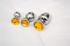 3 Maten Klein + Medium + Grote Rvs Anale Plug Set Anales Metalen Jeweled Butt Plug Juguetes Anale Speeltjes Voor Koppels Y18110106