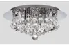 現代の円形の水晶天井のシャンデリアランプの備品K9のクリスタルレインドロップ照明リビングルームの寝室DIA40 * H25CM