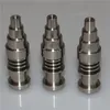 Handverktyg 6 i 1 Domeless GR2 Titanium Nail för 16 mm värmare för kvinnlig manlig led 14mm 18mm oljerigg Glas Bong Water Piper