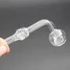 em estoque cachimbo de vidro de caveira transparente para fumar água de vidro transparente queimador de óleo tubo de vidro para fumar cachimbos de óleo para unhas grátis